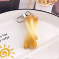 Realistic Silicone Potato Chip and French Fry Clip Keychains view 3