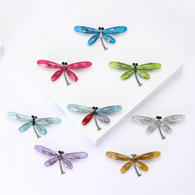 Translucent Dragonfly Brooch front view