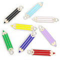 Colorful Enamel Pencil Jewelry Components For DIY Earrings And Bracelets Charms view 5