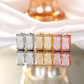 Gold Rose Gold Or Silver Openwork Huggie Earrings Jewelry view 3