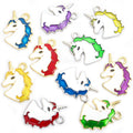 Enamel-Look Silver Gold Unicorn Alloy Charms in 12 Styles view 5