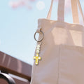 White And Yellow Cross Bead Keychain In Two Packaging Styles view 4