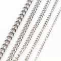 Stainless Steel Jewelry Chain in Ten Sizes and Two Finishes view 6