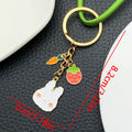 Rabbit, Lemon and Avocado Enamel Keychains in 3 Designs view 6