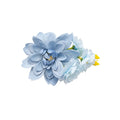 Fabric Bloom Duckbill Hair Clips Pearl Chain Three Styles view 5