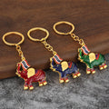 Thailand Elephant Metal Keychain, Six Color Styles view 1