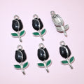 Colorful Enamel Tulip Bud Charms in Eleven Colors and Mixed Style view 9