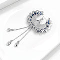 Enamel Phoenix Tassel Brooch in Detailed Metal for Jackets and Scarves view 3