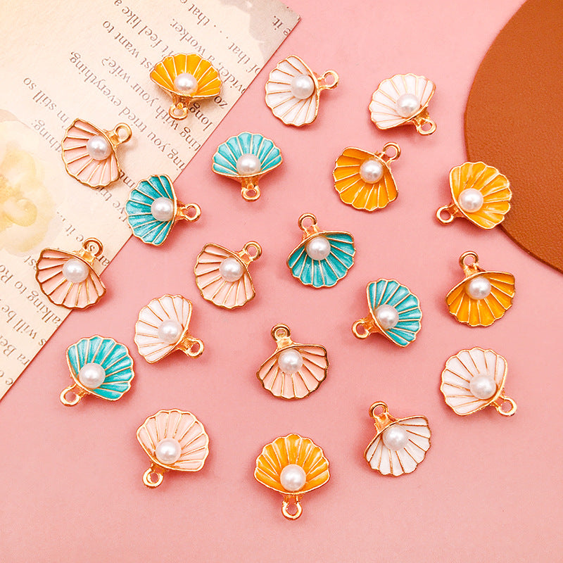 14x15mm Acrylic Shell Ocean Charm Pendants for DIY Jewelry Accessories