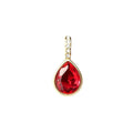 Gold Tone Chain Necklaces With Twelve Teardrop Birthstone Pendants view 5