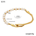 Freshwater Pearl and Branch Bracelet in Gold or Silver Tone view 8