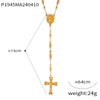 Pink Bead Crucifix