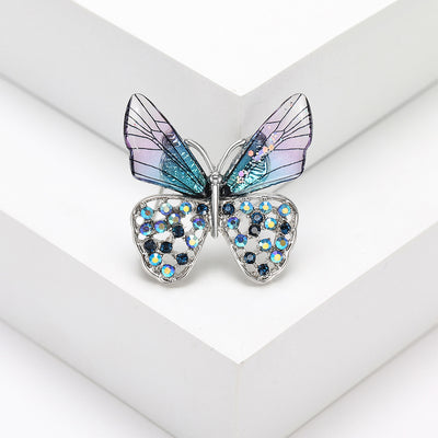 Pastel Butterfly brooch shown in front product view