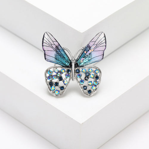 Pastel Butterfly brooch shown in front product view