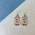Enamel Capybara Charm Drop Earrings Four Cute Styles view 7