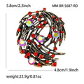 Antique Nest Rhinestone Brooch Blue Red Two Color Styles view 4