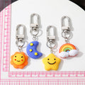 Silver Tone Celestial Resin Novelty Clip Keychains view 5