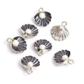 Pearl Shell Charms in Seven Colors and Two Metal Tones view 6
