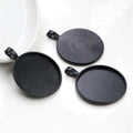 Plain Round Round Pendant Bezel Blank for Cabochon Craft view 2