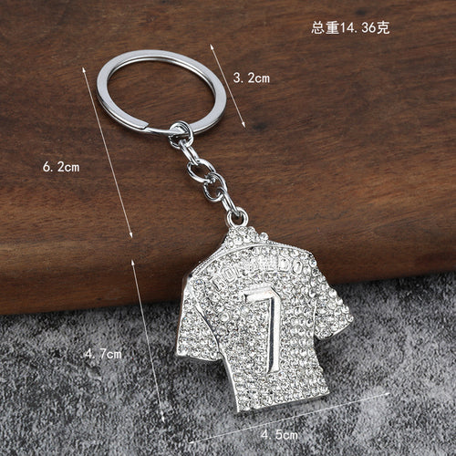 World Cup Jersey and Ball Alloy Keychain Gift Accessory