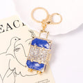 Rhinestone Suitcase Keychain Travel Luggage Charm 3 Colors view 6