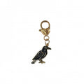 Gold Tone Gothic Skeleton Cat, Duck and Alien Heart-Clasp Charms view 8