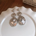 Irregular Polished Pebble Necklace And Earrings In Gold Or Silver Tone view 8