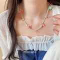 Coastal Beaded Necklace in Three Shell Inspired Designs view 3
