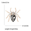 Rhinestone Spider Brooch in Eight Color Styles Decorative Lapel Pin view 8