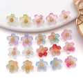 Ten-Color Translucent Five-Petal Glass Flower Charm Collection view 2