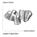 Folded Ribbon Brooch In Sculptural Silver And Gold Tones view 6