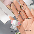 Flocked Resin Animal Phone Strap Charms Lobster 9 Styles view 9