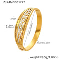 Geometric Crystal Open Bangle Collection in Seven Designs view 10
