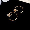 Gold and Silver Tone Large Hoop Earrings Statement Fashion Jewelry view 6
