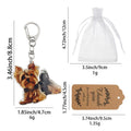 Yorkshire Terrier Flat Acrylic Lobster Clasp Keychain view 2
