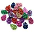 Textured Teardrop Druzy Resin Cabochons in Thirty Seven Options view 7