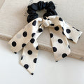 Black White Polka Dot Bow Hair Clips and Scrunchies view 9