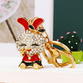 Jeweled Bow Ear Rabbit Character Keychains in Four Pictured Colors view 6