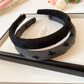 Padded Bow Motif Headband In Black Silver Black Gold Or Pink Gold view 2