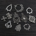 Antique Silver Ornate Multi Loop Jewelry Connectors view 2