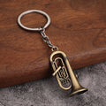 Miniature Metal Musical Instrument Keychains In Nine Styles view 3