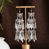 Silver Butterfly Tassels