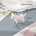 Flocked Resin Farm Animal Charms Horse Deer 6 Styles view 2