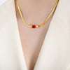 Red Glass Necklace