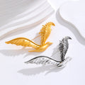 Gold Tone Bird Two Designs Metal Brooch Pin for Jackets and Lapels view 4