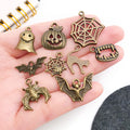 Gold-Tone Pumpkin and Bat Metal Charms with 25 Listed Options view 2