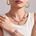 Crystal Octopus Charm Necklace and Bracelet Collection view 3