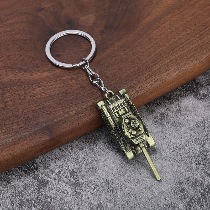 T34 Tank Zinc Alloy Keychain Car Pendant Gift Accessory