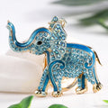 Elephant Rhinestone Enamel Keychain Gold Tone 3 Colors view 7