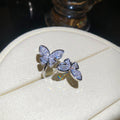 Crystal Butterfly Pearl Bracelets and Dual Butterfly Rings view 6